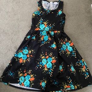 Lularoe vintage floral Amelia dress shipped size Xs